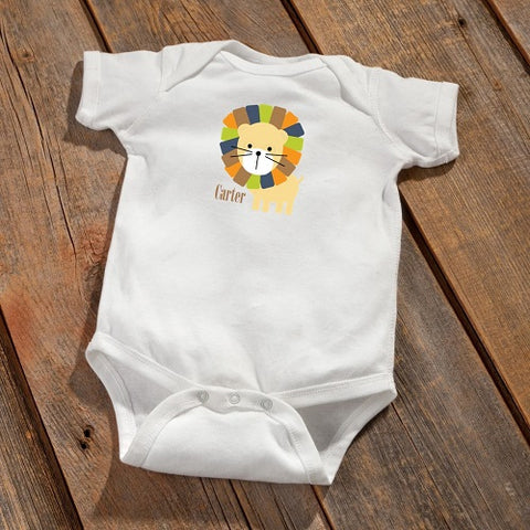 Personalized Baby Onesie - Lion Design - PersonalizationPop Test Store