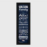NFL Family Cheer Print & Frame