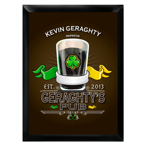 Personalized Traditional Pub Sign - Irish Pub