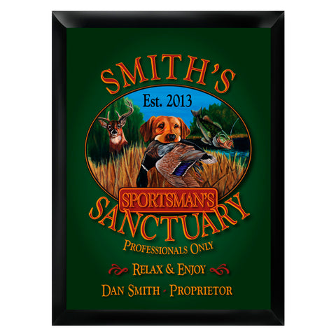 Personalized Traditional Pub Sign - Sports Man