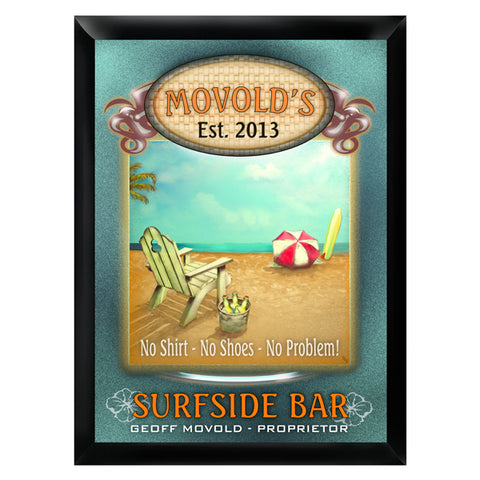 Personalized Traditional Pub Sign - Surfside