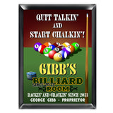 Personalized Traditional Pub Sign - Billiards