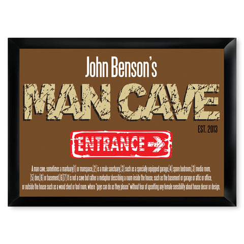 Personalized Traditional Pub Sign - Man Cave Defined