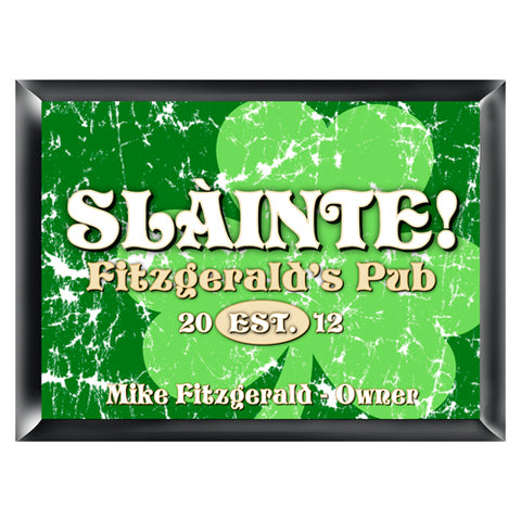 Personalized Traditional Pub Sign - Jolly Clover