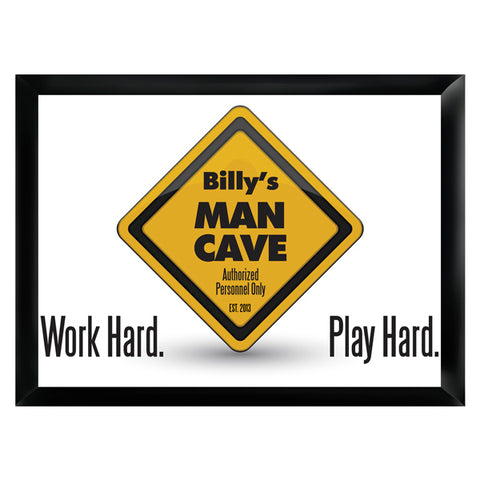Personalized Traditional Pub Sign - Work and Play