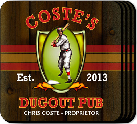 Coaster Set - Dug Out - PersonalizationPop Test Store