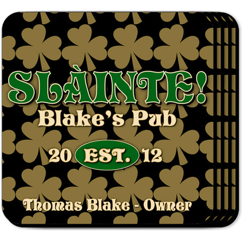 Coaster Set - Field of Clover - PersonalizationPop Test Store