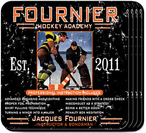 Coaster Set - Hockey Academy - PersonalizationPop Test Store