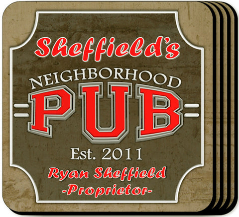 Coaster Set - Neighbor - PersonalizationPop Test Store