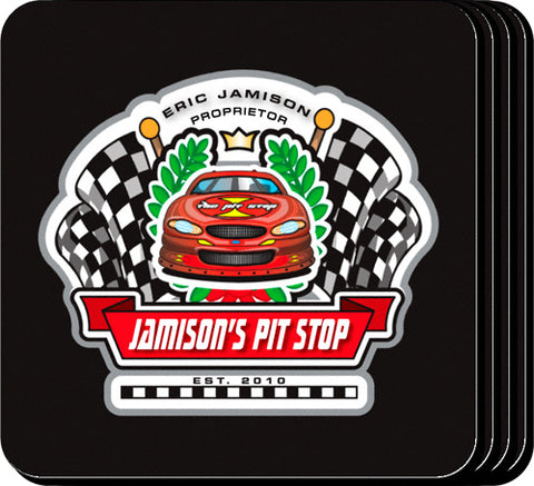 Coaster Set - Racing - PersonalizationPop Test Store