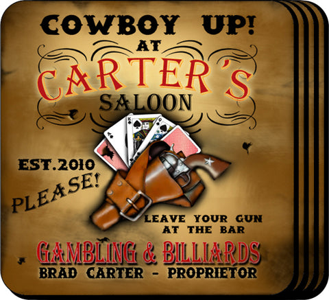 Coaster Set - Saloon - PersonalizationPop Test Store