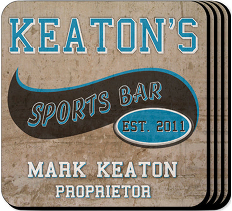 Coaster Set - Soports Bar - PersonalizationPop Test Store