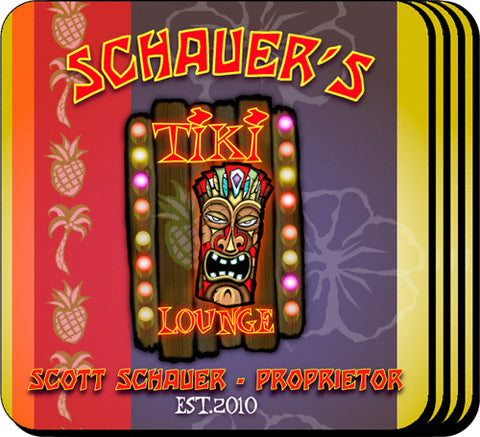 Coaster Set - Tiki - PersonalizationPop Test Store
