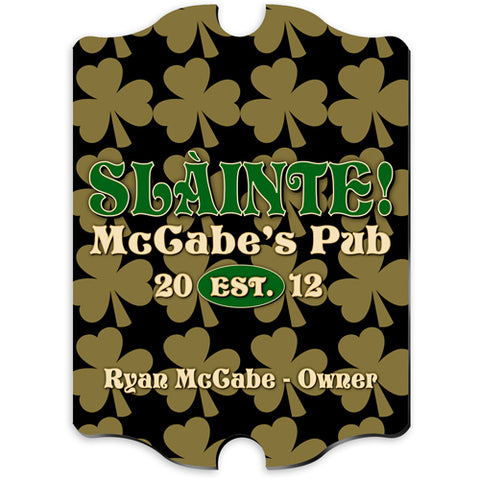 Vintage Series Personalized Sign - Field of Clover