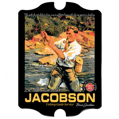Vintage Series Personalized Sign - Fish Guide