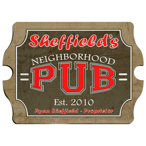 Vintage Series Personalized Sign - Neighbor