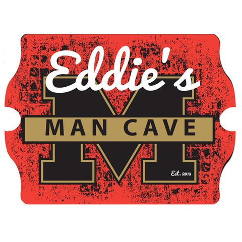 Vintage Series Personalized Sign - Stadium Man Cave