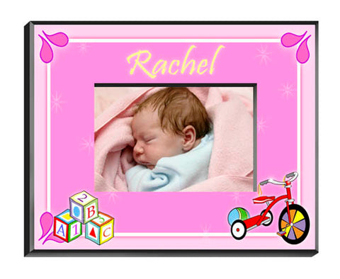 Personalized  Children's Frames - Girl Blocks