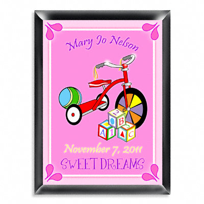 Personalized Room Sign - Blocks Girl