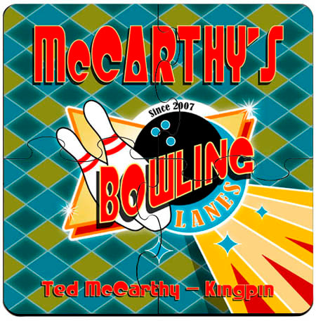 Coaster Puzzle - Bowling - PersonalizationPop Test Store