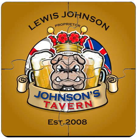 Coaster Puzzle - Bulldog - PersonalizationPop Test Store