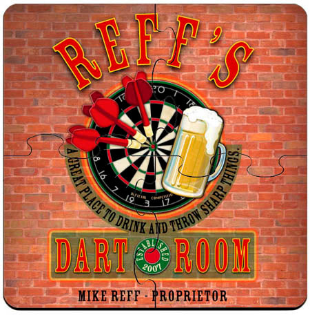 Coaster Puzzle - Darts - PersonalizationPop Test Store