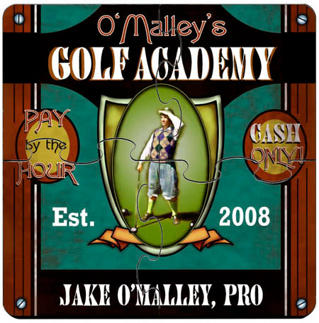 Coaster Puzzle - Golf Academy - PersonalizationPop Test Store