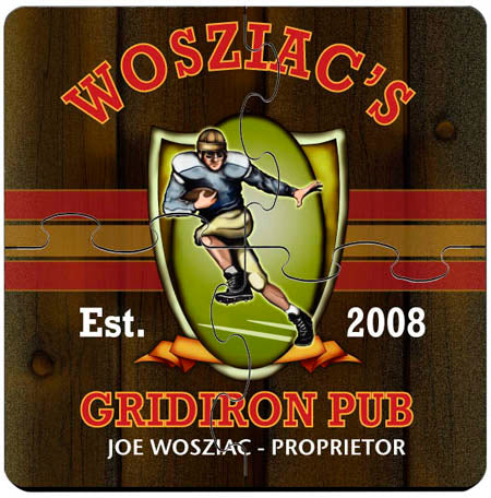 Coaster Puzzle - Gridiron - PersonalizationPop Test Store
