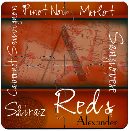 Coaster Puzzle - Red Wine - PersonalizationPop Test Store