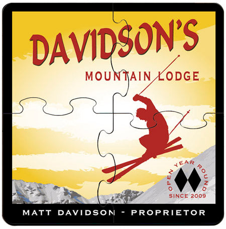 Coaster Puzzle - Ski Lodge - PersonalizationPop Test Store