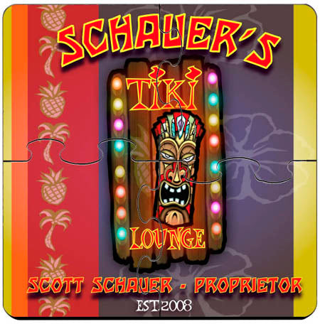 Coaster Puzzle - Tiki - PersonalizationPop Test Store
