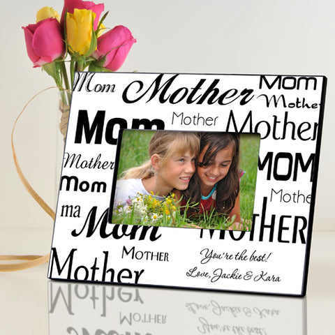 Mom-Mother Frame - Black/White