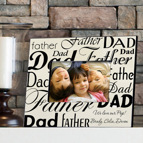 Dad-Father Frame - Parchment