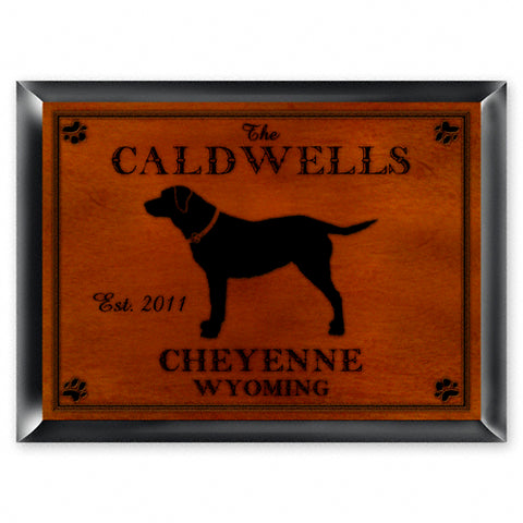 Cabin Series Traditional Sign - Labrador - PersonalizationPop Test Store