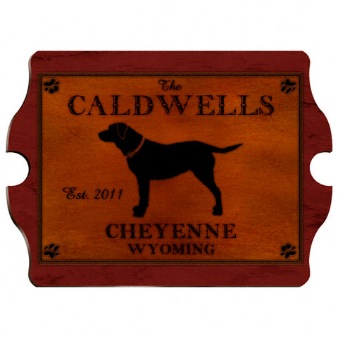 Cabin Series Vintage Sign- Labrador - PersonalizationPop Test Store