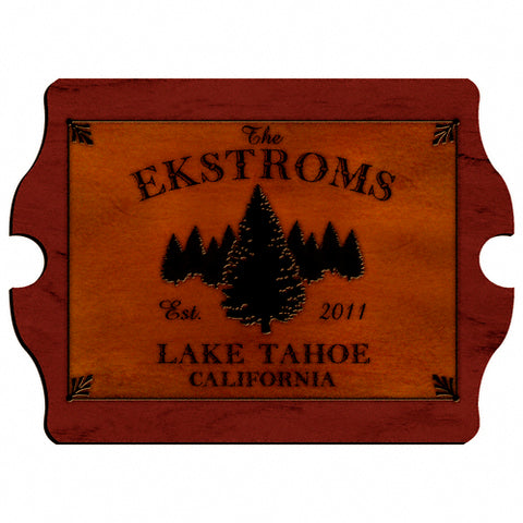 Cabin Series Vintage Sign- Spruce - PersonalizationPop Test Store