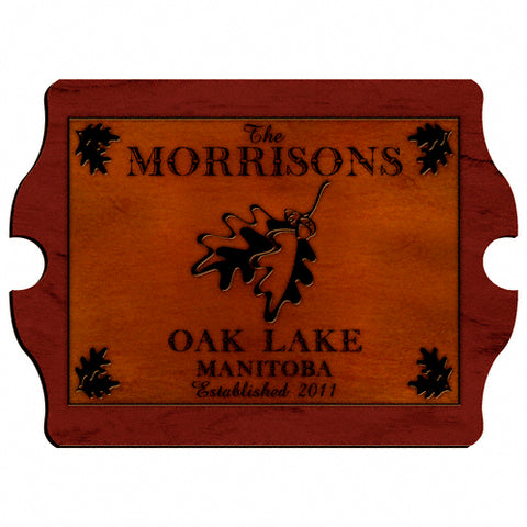 Cabin Series Vintage Sign- White Oak - PersonalizationPop Test Store