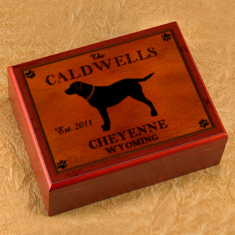Cabin Series Humidor - Labrador - PersonalizationPop Test Store