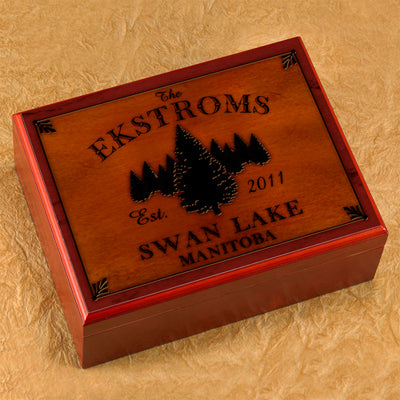 Cabin Series Humidor - Spruce - PersonalizationPop Test Store