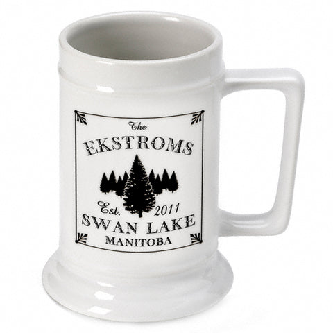 Cabin Series Stein - Spruce - PersonalizationPop Test Store