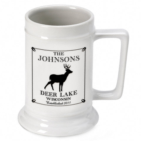 Cabin Series Stein - Stag - PersonalizationPop Test Store
