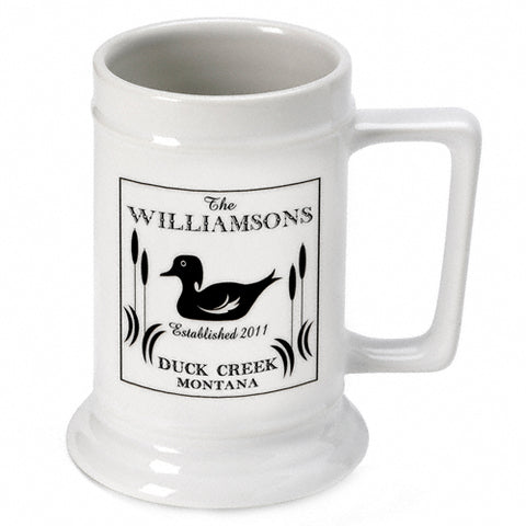 Cabin Series Stein - Wood Duck - PersonalizationPop Test Store