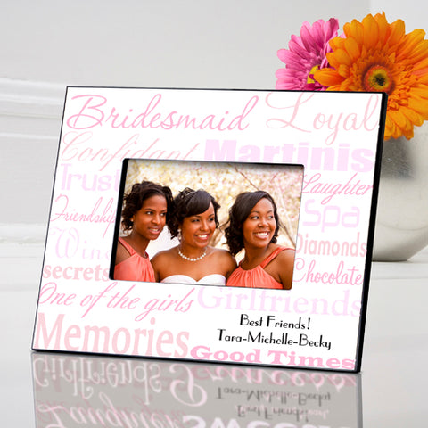 Bridesmaid Frame - Shades of Pink - PersonalizationPop Test Store