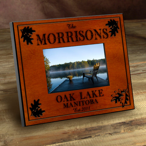 Cabin Series Picture Frames - White Oak - PersonalizationPop Test Store