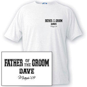 Collegiate Series Father of the Groom T-shirt