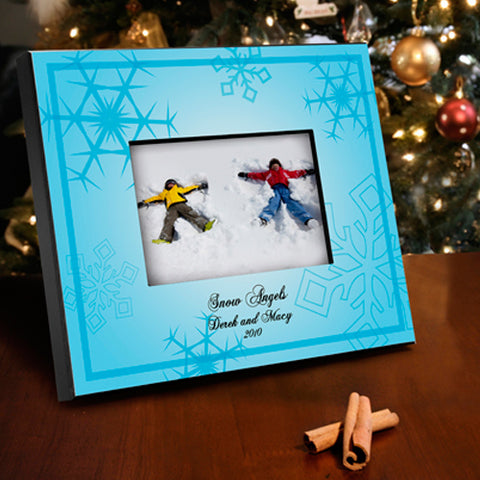 Personalized Snowflake Frame - Le Bleu
