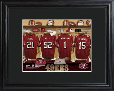 NFL Locker Print with Matted Frame - 49ers