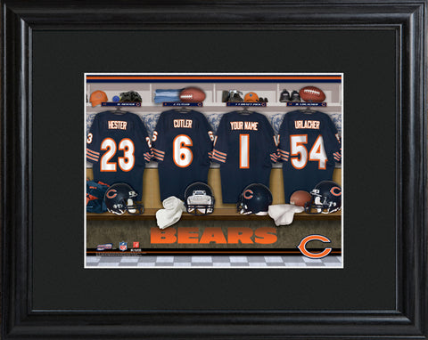 NFL Locker Print with Matted Frame - Bears