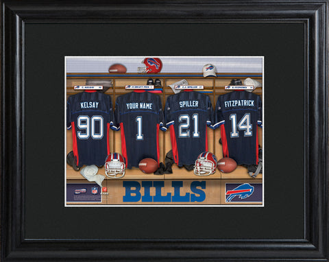 NFL Locker Print with Matted Frame - Bills