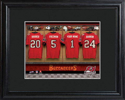 NFL Locker Print with Matted Frame - Bucaneers